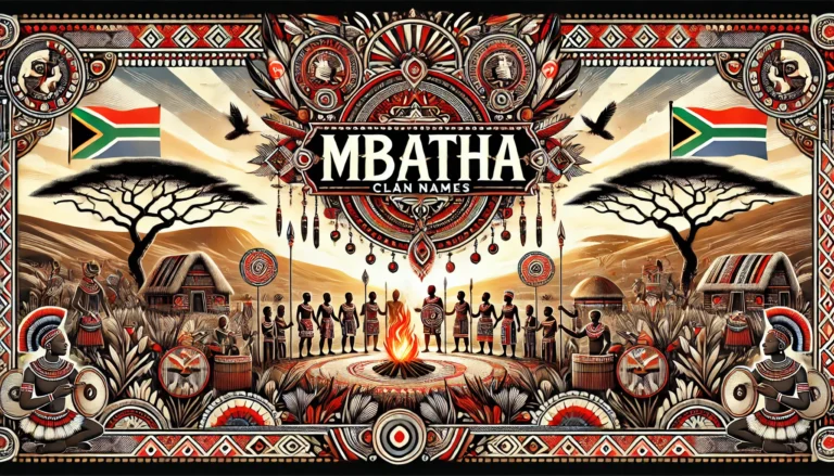 Mbatha Clan Names | Izithakazelo zakwa Mbatha